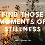 2045 Find Those Moments of Stillness