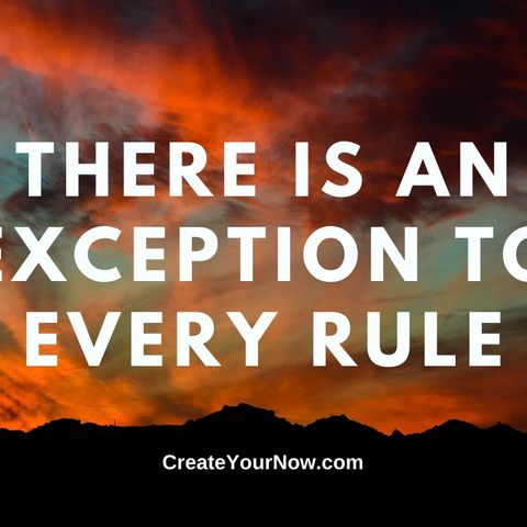 2285 There is an Exception to Every Rule